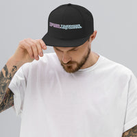 Neon Aqua Ride Snapback Cap