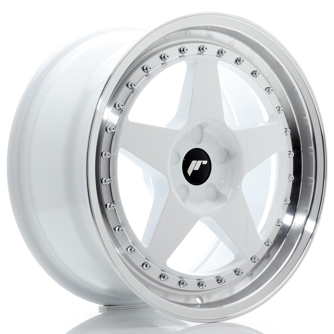 Japan Racing JR-6 18x8.5" (5 trous - sur mesure) ET20-40, Blanc