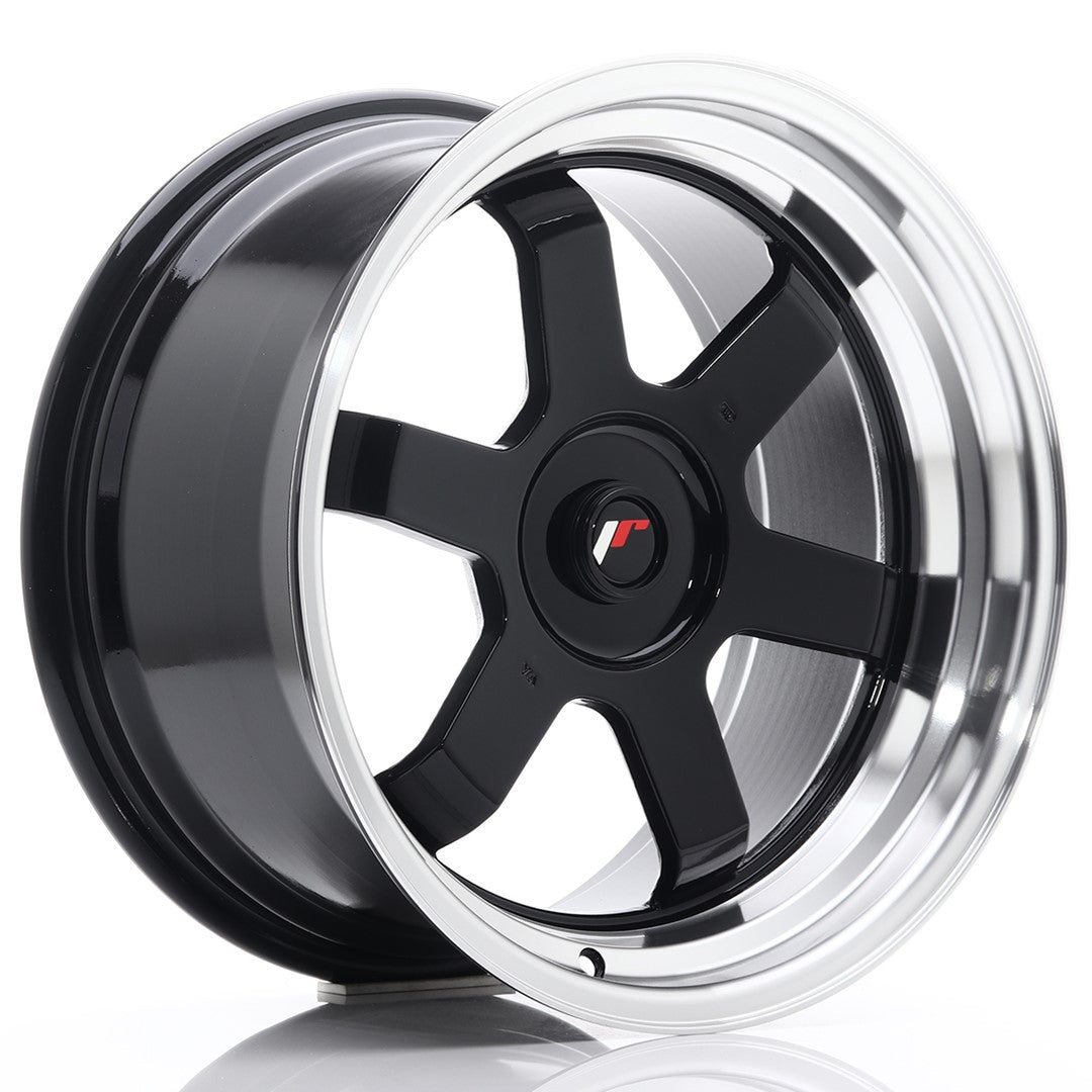 Japan Racing JR-12 17x9" (4 & 5 trous - sur mesure) ET25, Noir / Brillant