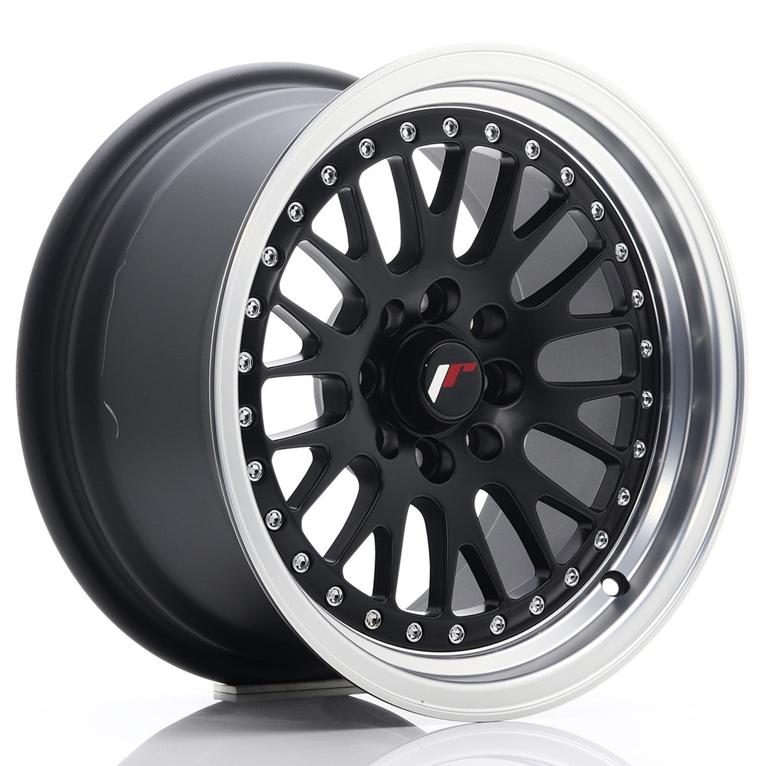 Japan Racing JR-10 15x8" 4x100/108 ET20, Noir Mat / Satiné