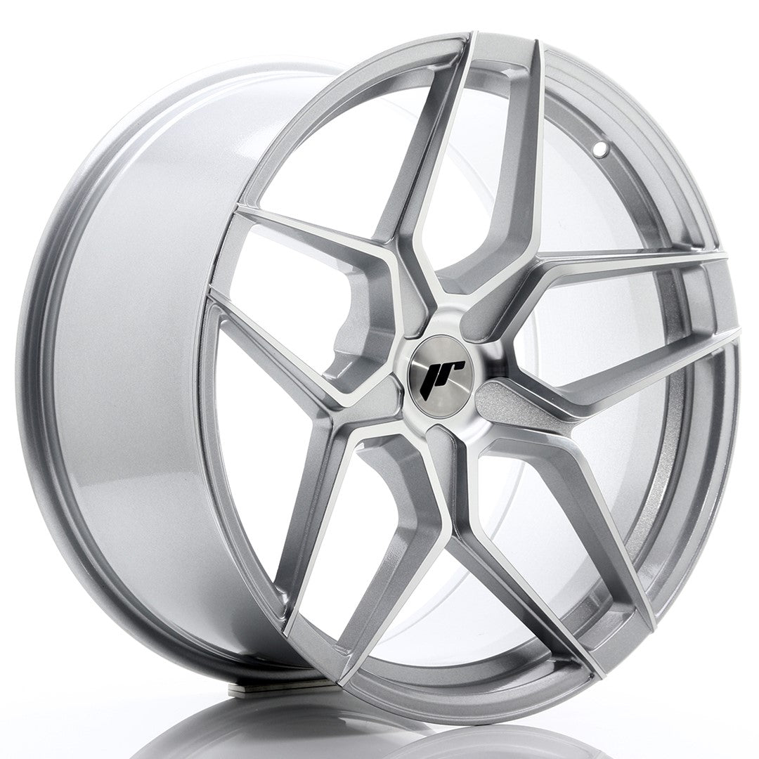 Japan Racing JR-34 Extreme Concave 20x10" (5 trous - sur mesure) ET20-40, Gris Argenté / Poli
