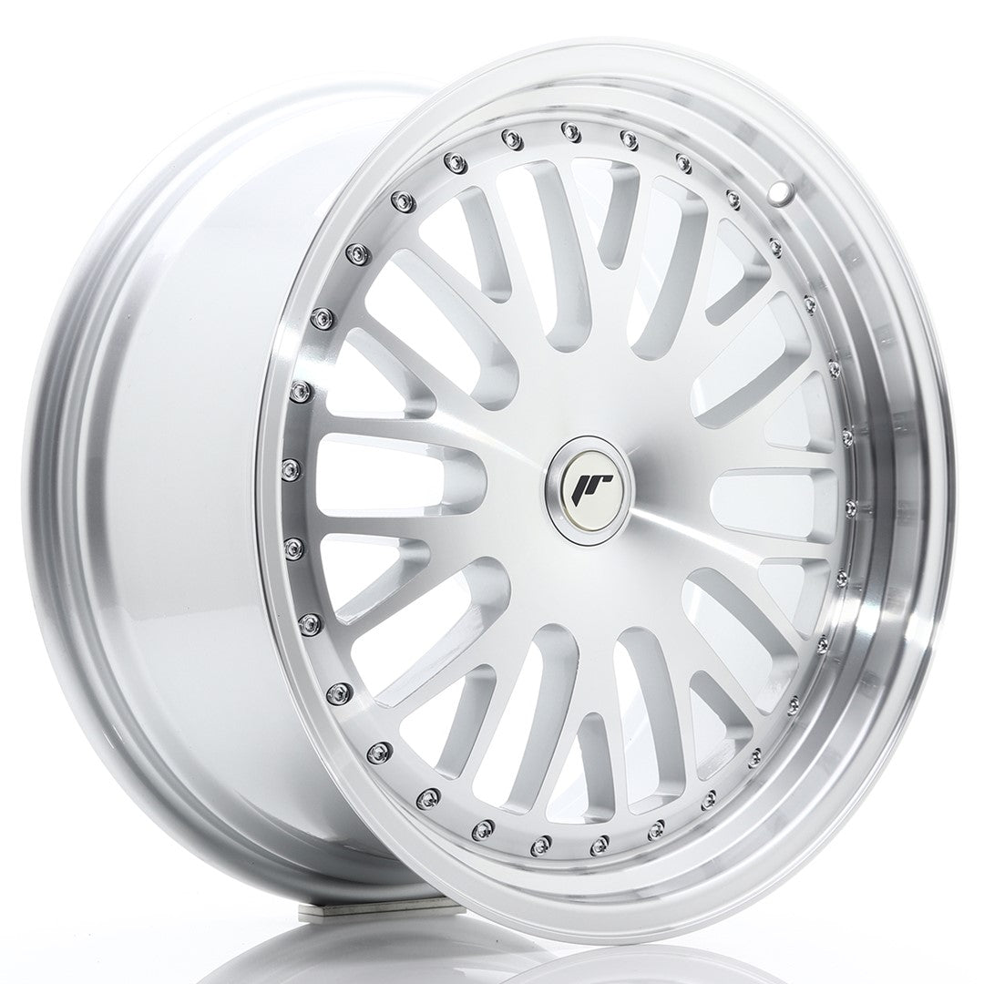 Japan Racing JR-10 19x8.5" (4 & 5 trous - sur mesure) ET20-35, Gris Argenté / Poli