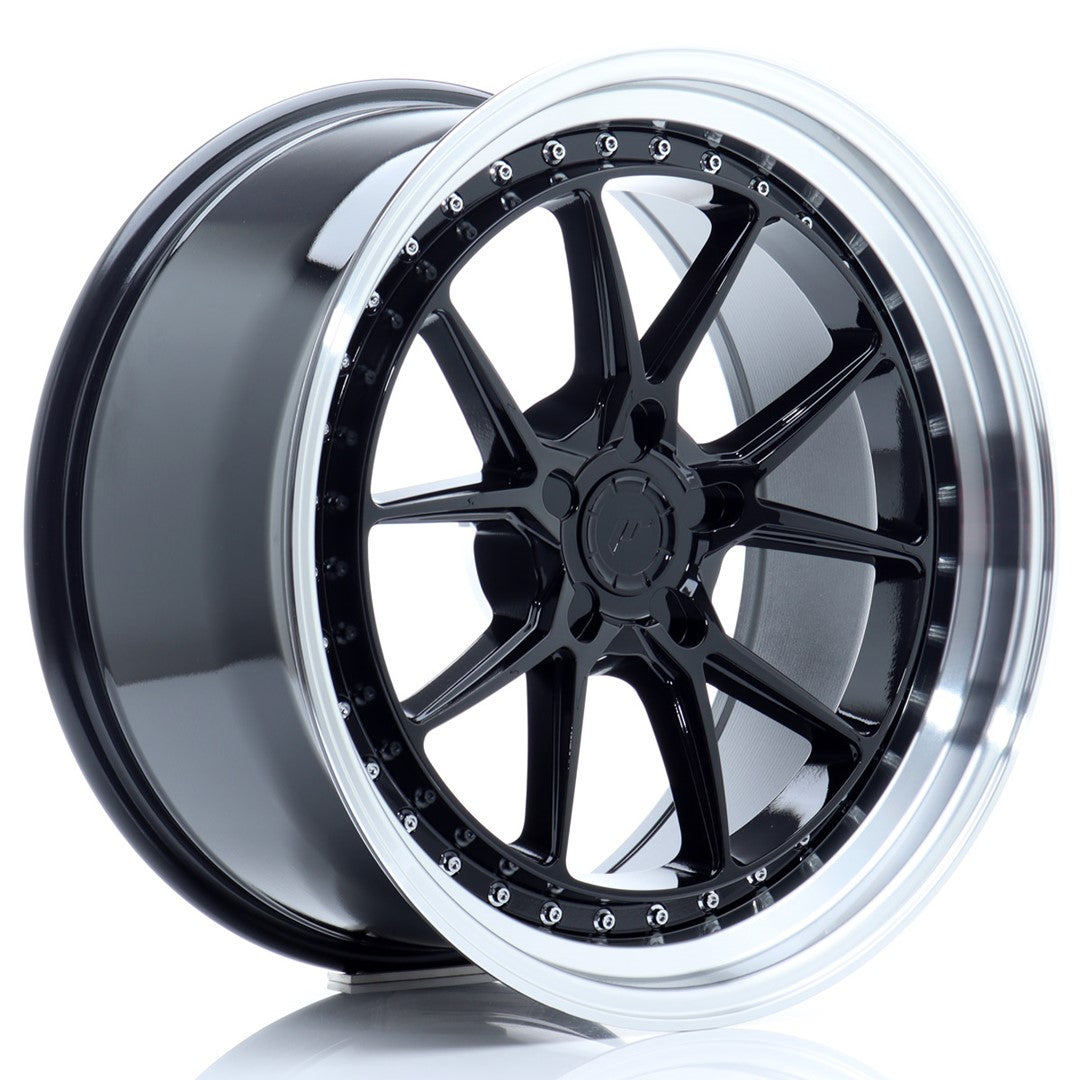 Japan Racing JR-39 19x9.5" (5 trous - sur mesure) ET15-35, Noir Brillant