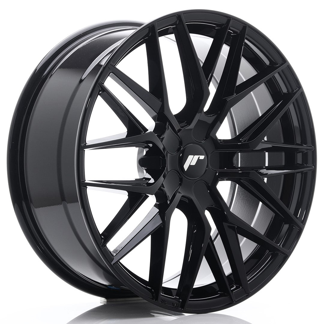 Japan Racing JR-28 20x8.5" (5 trous - sur mesure) ET20-40, Noir / Brillant