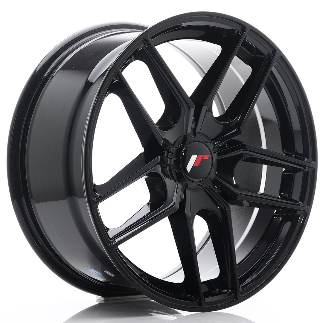 Japan Racing JR-25 18x8.5" (5 trous - sur mesure) ET20-40, Noir / Brillant