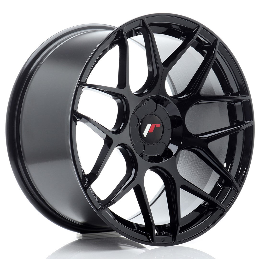 Japan Racing JR-18 Extreme Concave 18x9.5" (5 trous - sur mesure) ET20-43, Noir Brillant