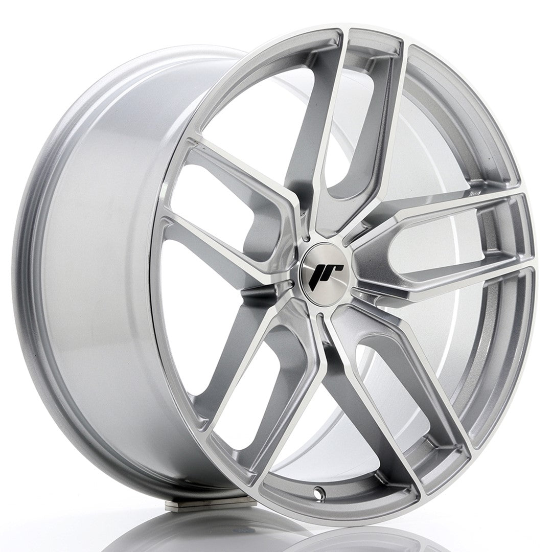 Japan Racing JR-25 Extreme Concave 19x9.5" (5 trous - sur mesure) ET20-40, Gris Argenté / Poli