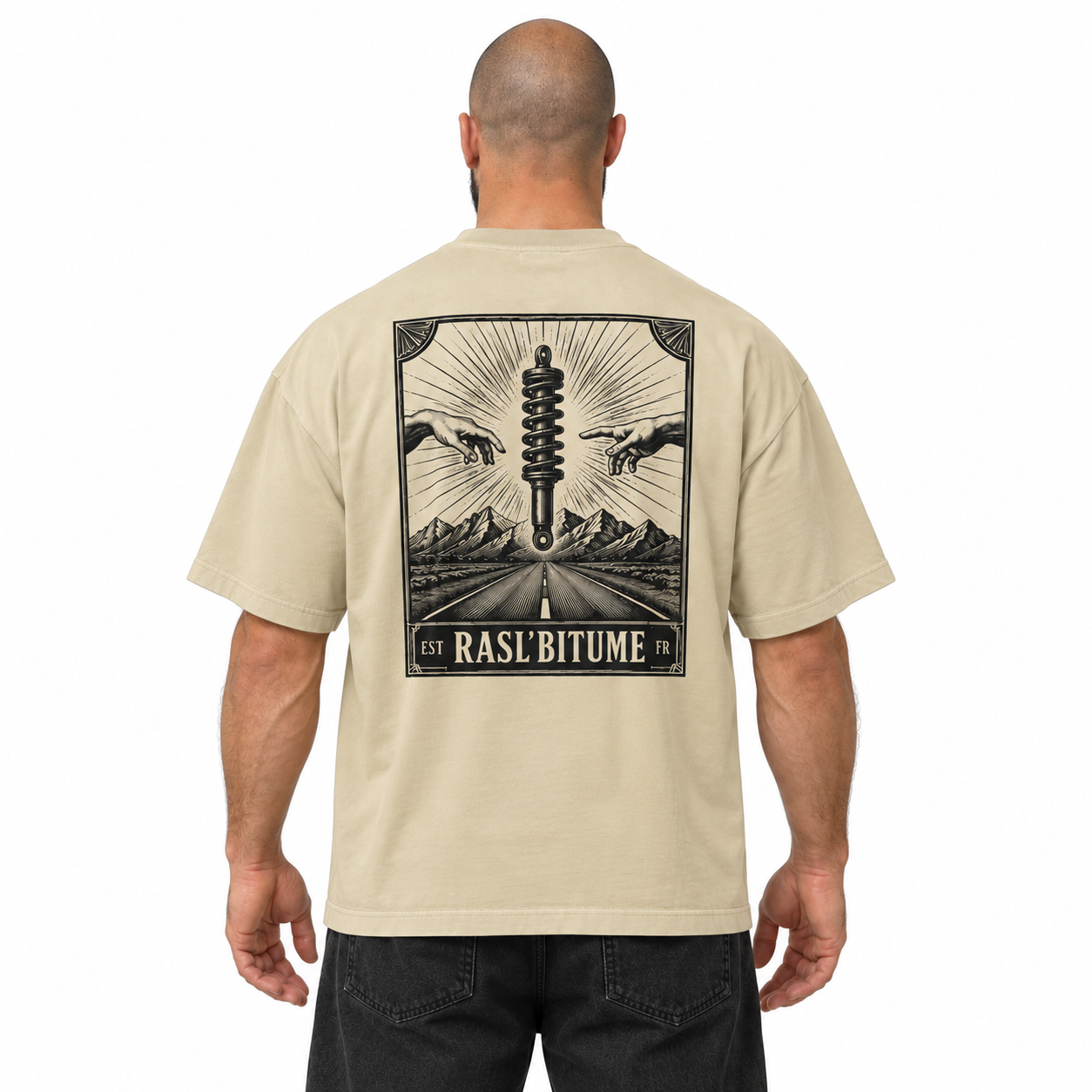 T-shirt col montant Divine Coilover Rasl'Bitume Unisexe