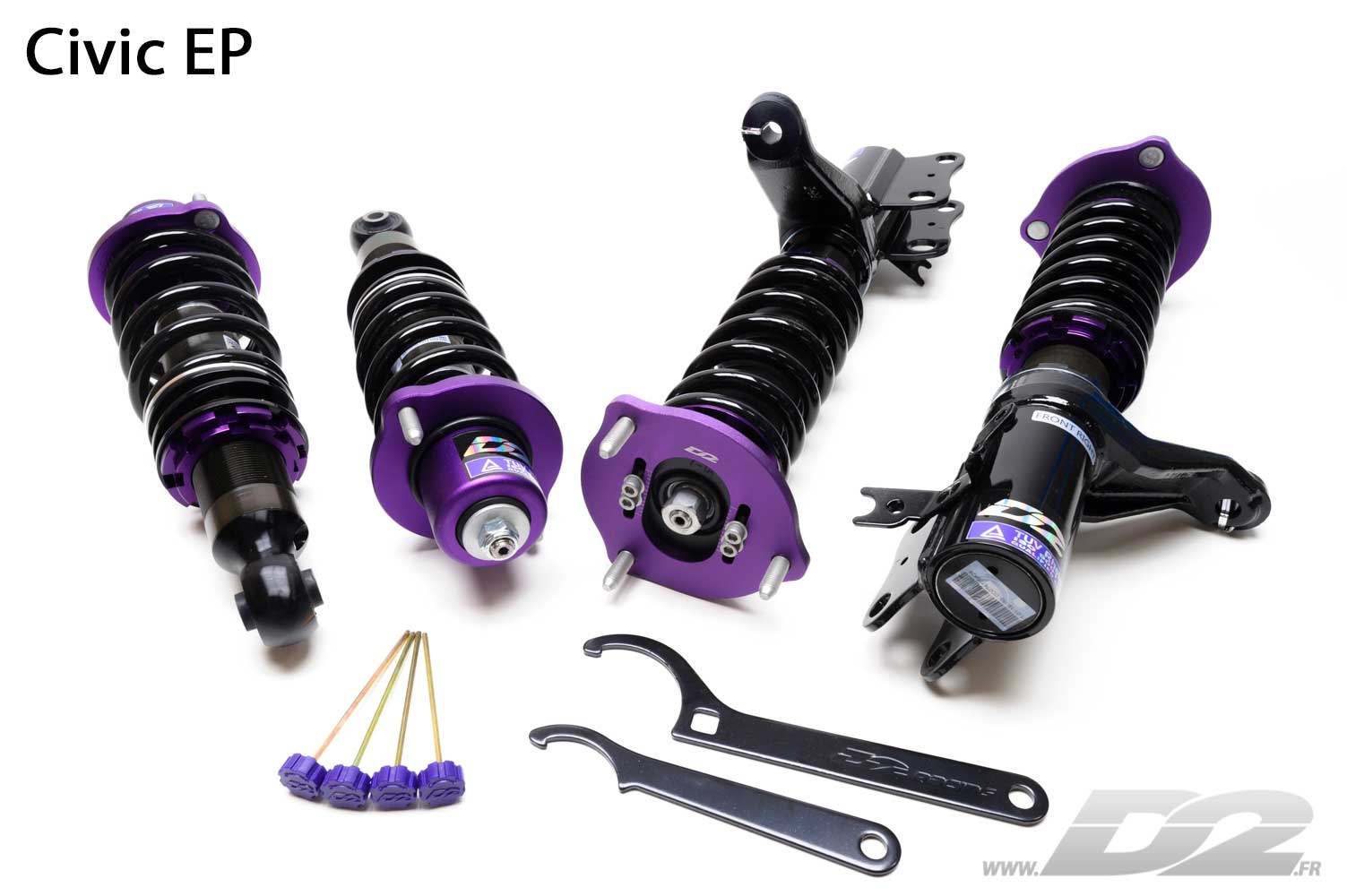 Combinés Filetés D2 Street pour Honda Civic EP2 (2001-2005)