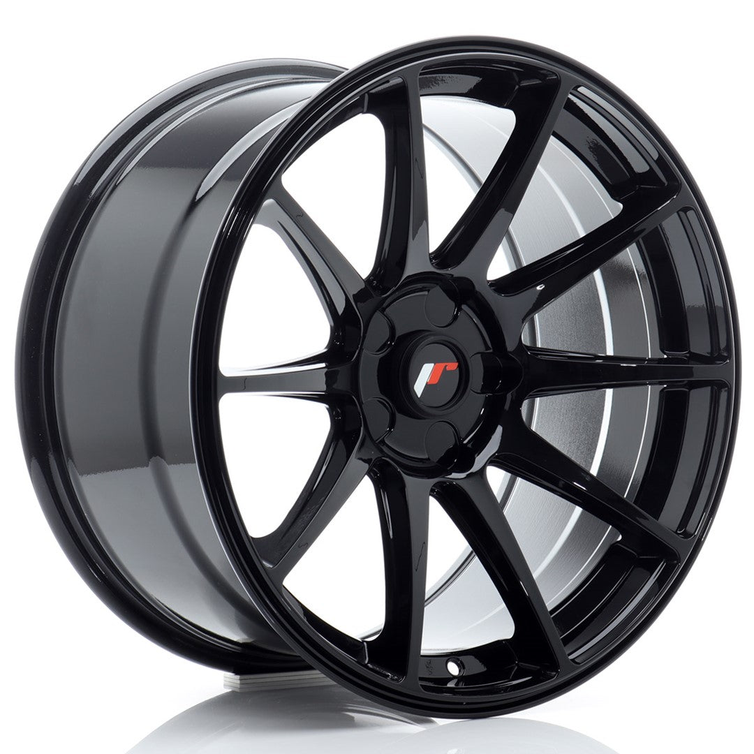 Japan Racing JR-11 Extreme Concave 18x9.5" (5 trous - sur mesure) ET20-30, Noir Brillant