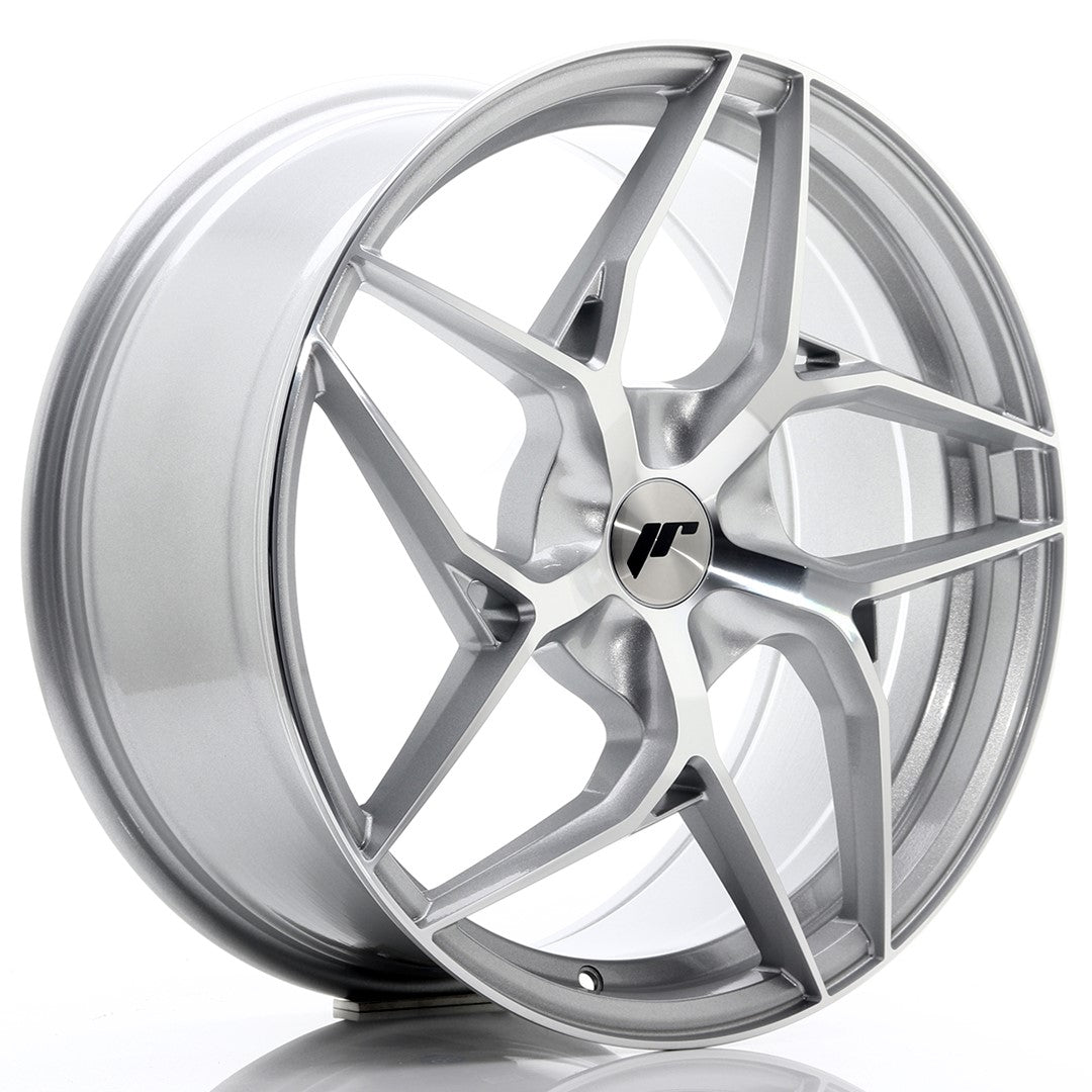 Japan Racing JR-35 19x8.5" (5 trous - sur mesure) ET20-45, Gris Argenté / Poli