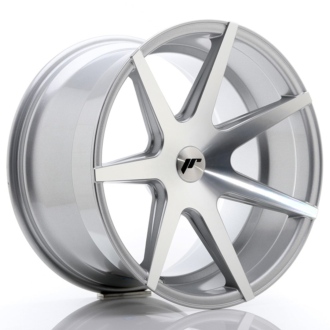 Japan Racing JR-20 Extreme Concave 19x11" (5 trous - sur mesure) ET25-35, Gris Argenté / Poli