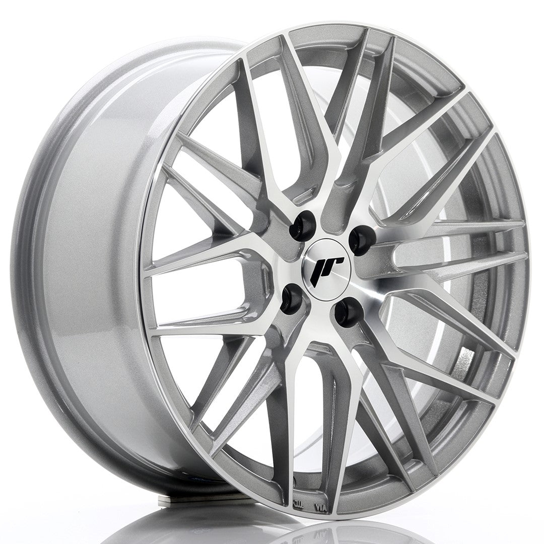 Japan Racing JR-28 17x8" 4x100 ET40, Gris Argenté / Poli