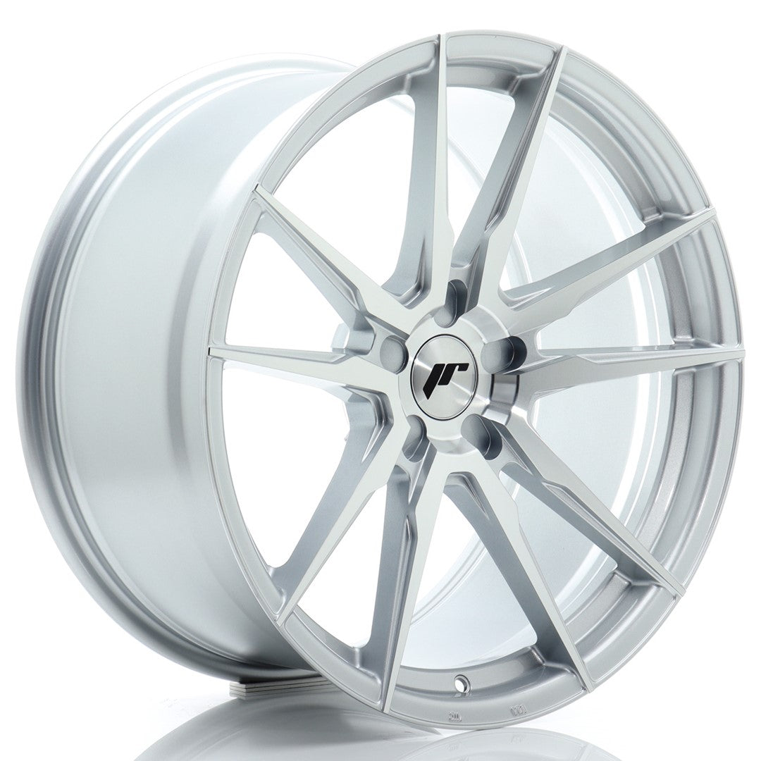 Japan Racing JR-21 Extreme Concave 20x10.5" (5 trous - sur mesure) ET15-45, Gris Argenté Poli