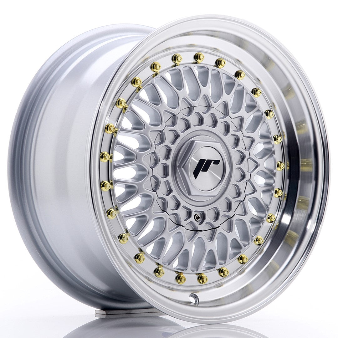 Japan Racing JR-9 15x7" 4x100/108 ET20, Gris Argenté / Poli