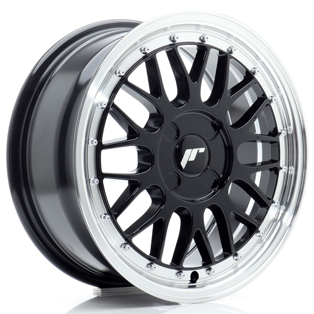 Japan Racing JR-23 16x7" (4 trous - sur mesure) ET20-45, Noir Brillant