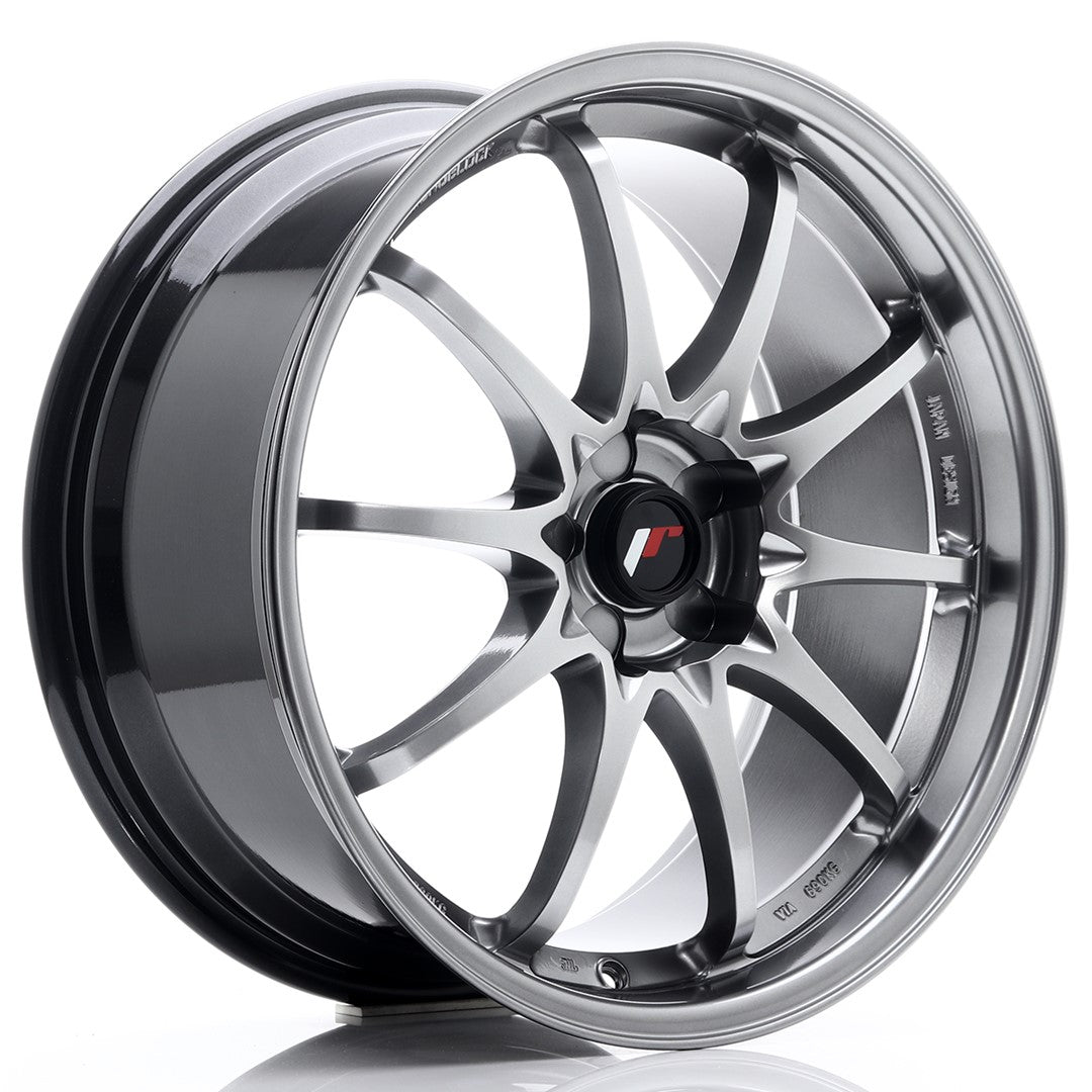 Japan Racing JR-5 19x8.5" (5 trous - sur mesure) ET43, Hyper Black