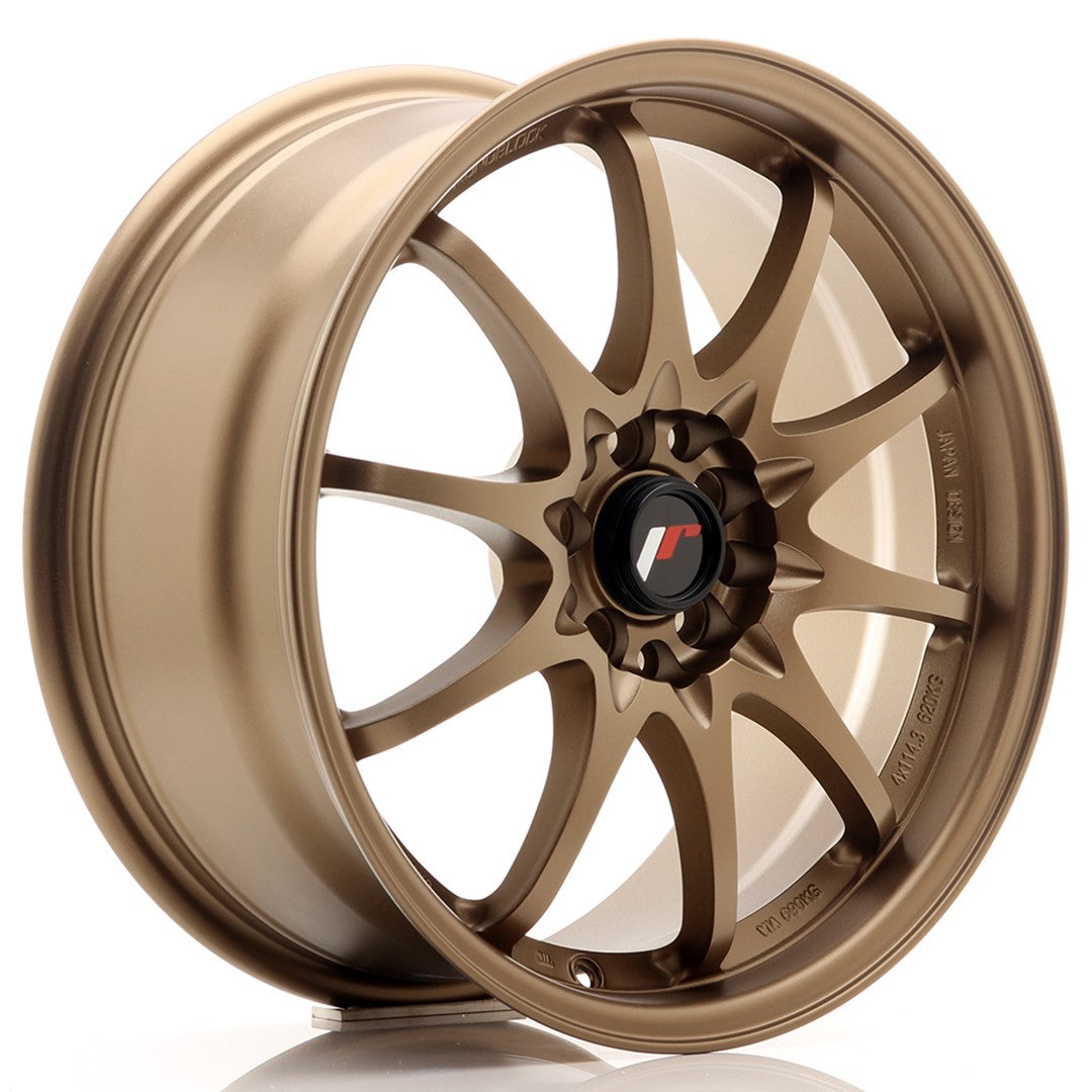 Japan Racing JR-5 17x7.5" 4x100/114.3 ET35, Bronze Anodisé