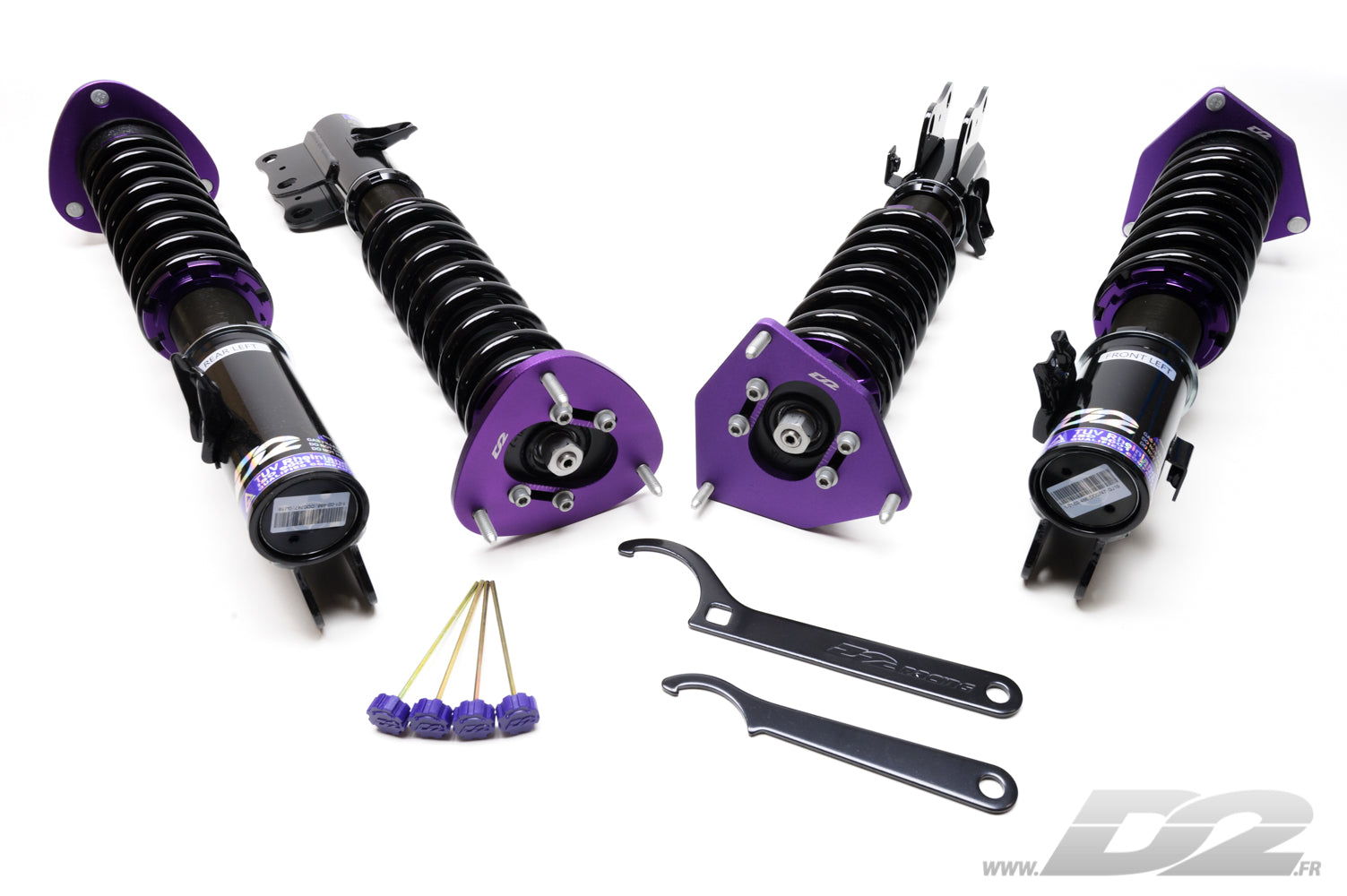 D2 Street Gewindefahrwerk für Subaru Impreza WRX / STI GD & GG (5x100, 00-07)