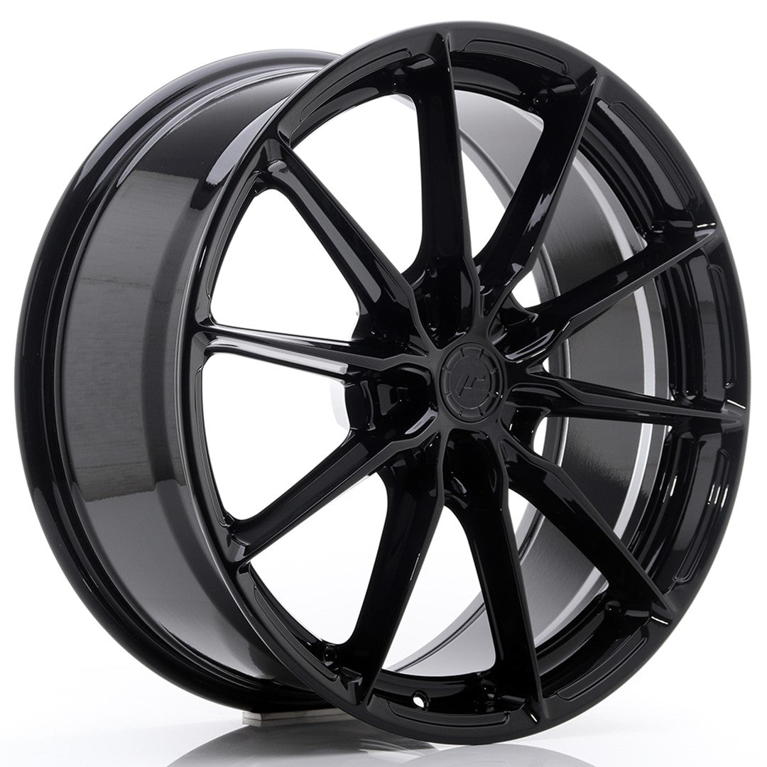Japan Racing JR-37 20x8.5" (5 trous - sur mesure) ET20-45, Noir Brillant