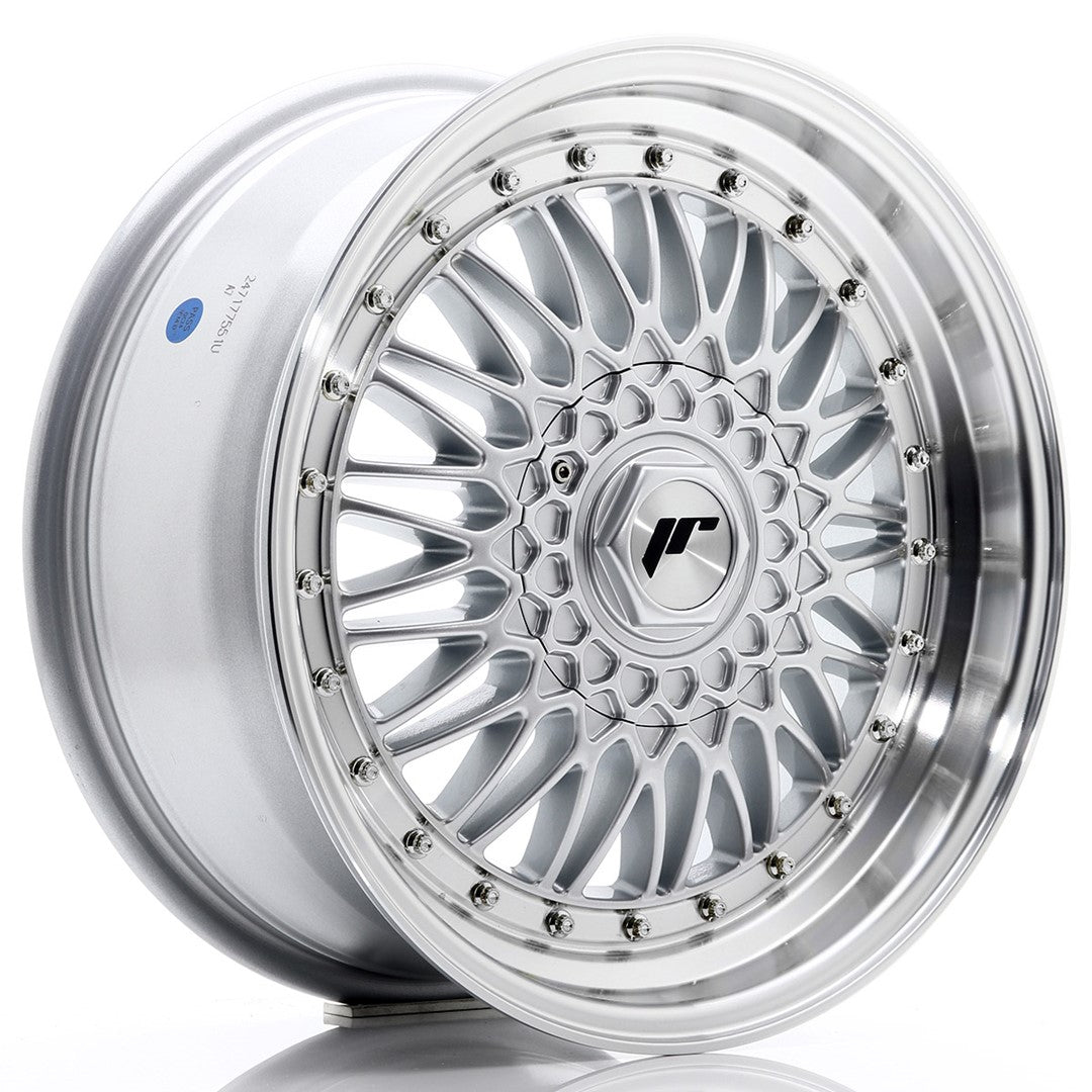 Japan Racing JR-9 17x7.5" (4 & 5 trous - sur mesure) ET20-35, Gris Argenté