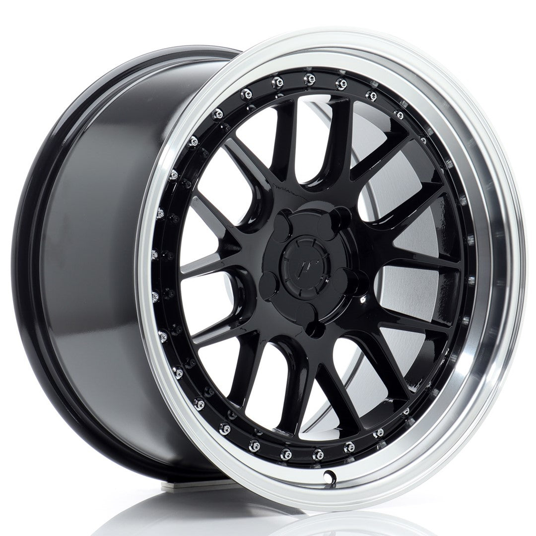 Japan Racing JR-40 18x9.5" (5 trous - sur mesure) ET15-35, Noir / Brillant