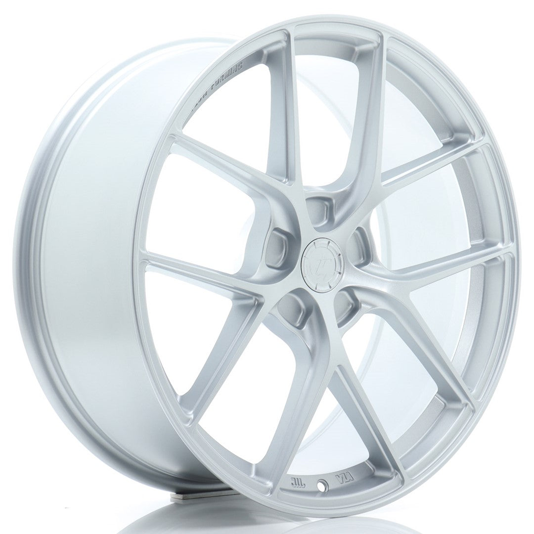 Japan Racing SL-01 Super Light 20x8" (5 trous - sur mesure) ET20-40, Gris Argenté / Poli