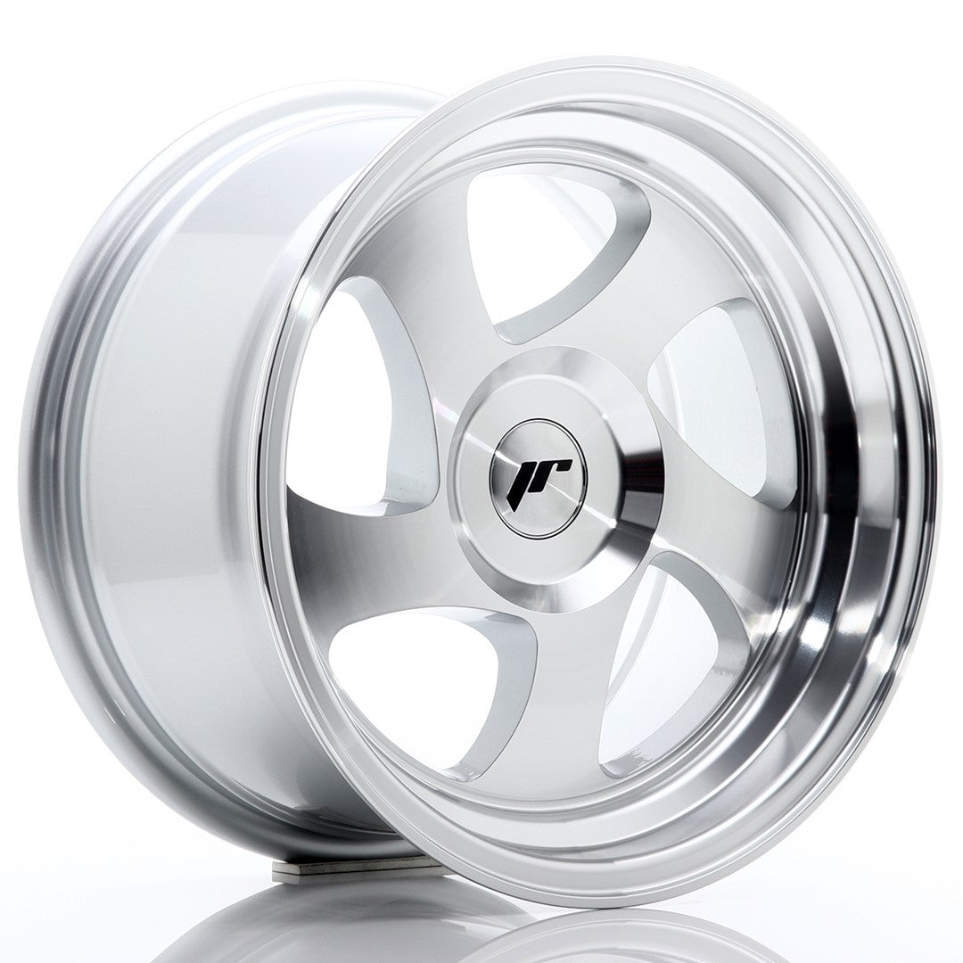 Japan Racing JR-15 15x8" (4 & 5 trous - sur mesure) ET20, Gris Argenté Poli