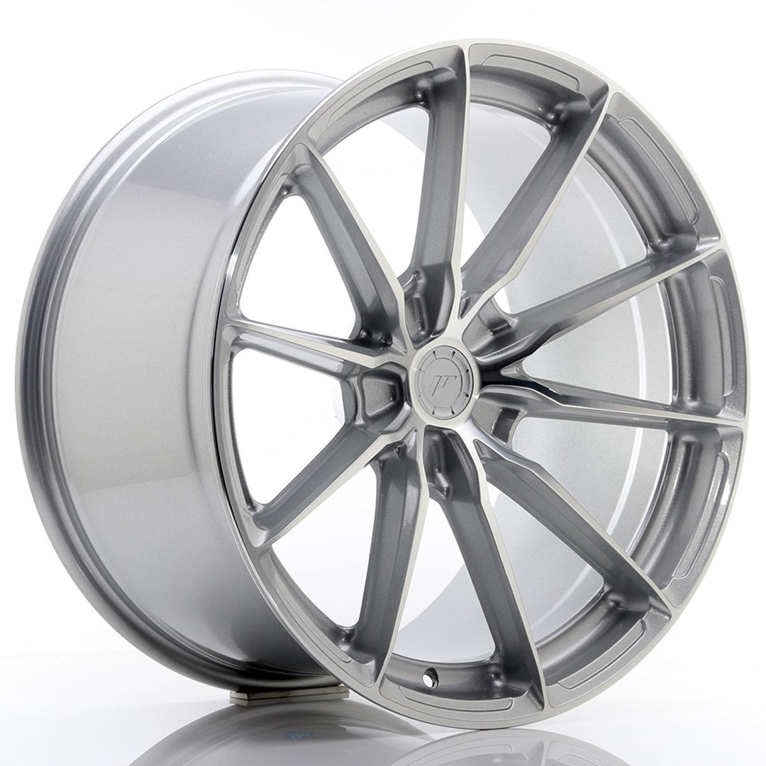 Japan Racing JR-37 Extreme Concave 20x10.5" (5 trous - sur mesure) ET20-40, Gris Argenté