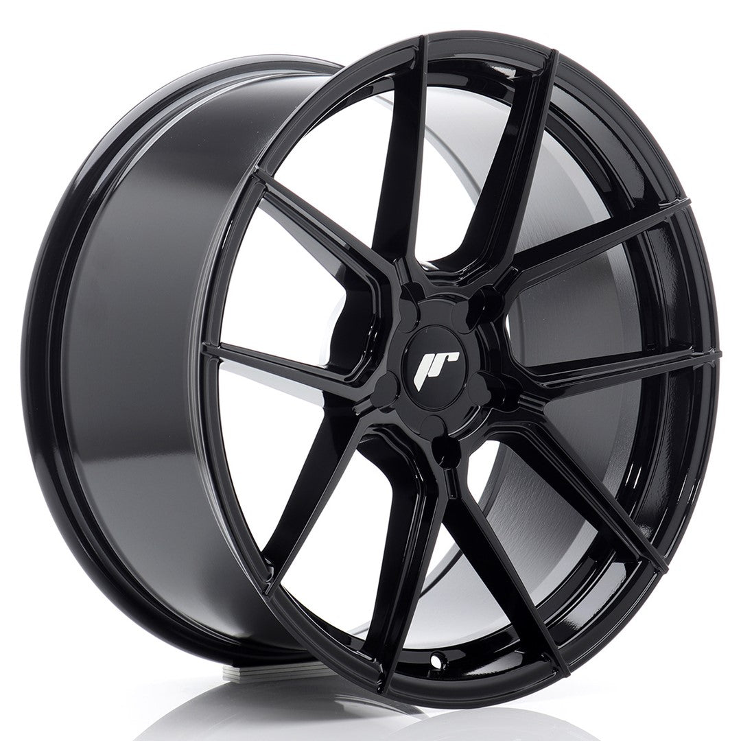 Japan Racing JR-30 Extreme Concave 19x9" (5 trous - sur mesure) ET20-40, Noir Brillant