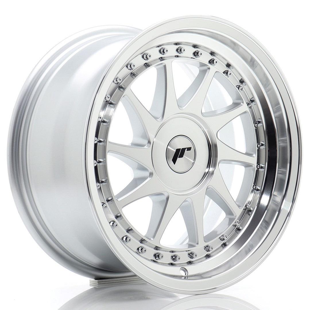 Japan Racing JR-26 16x8" (4 & 5 trous - sur mesure) ET10-30, Gris Argenté