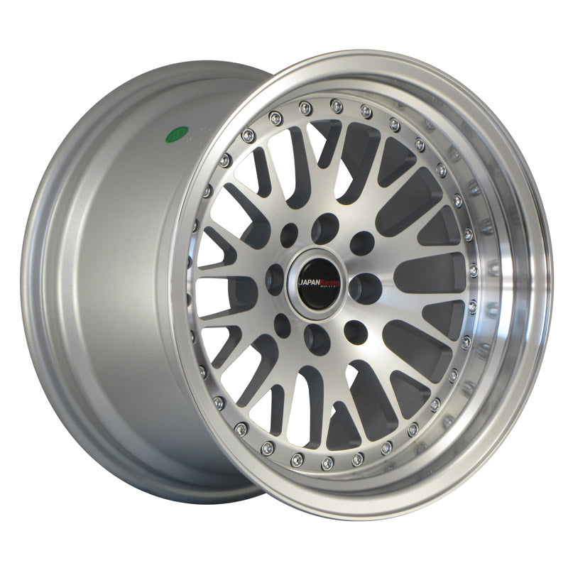 Japan Racing JR-10 15x8" 4x100/108 ET20, Gris Argenté