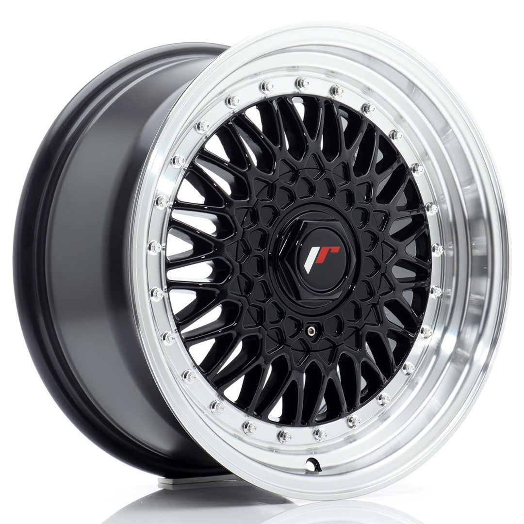 Japan Racing JR-9 16x7.5" (4 & 5 trous - sur mesure) ET25, Noir Brillant