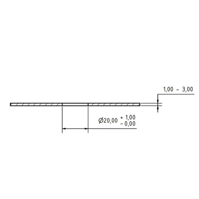 Straight bulkhead - 1/4" G female thread - Rasl'Bitume