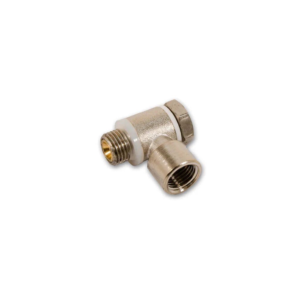 Régulateur de débit 90° - 1/8" G Femelle | 1/8" G Male
