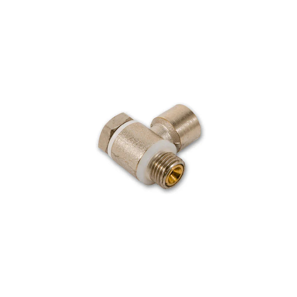 Régulateur de débit 90° - 1/8" G Femelle | 1/8" G Male