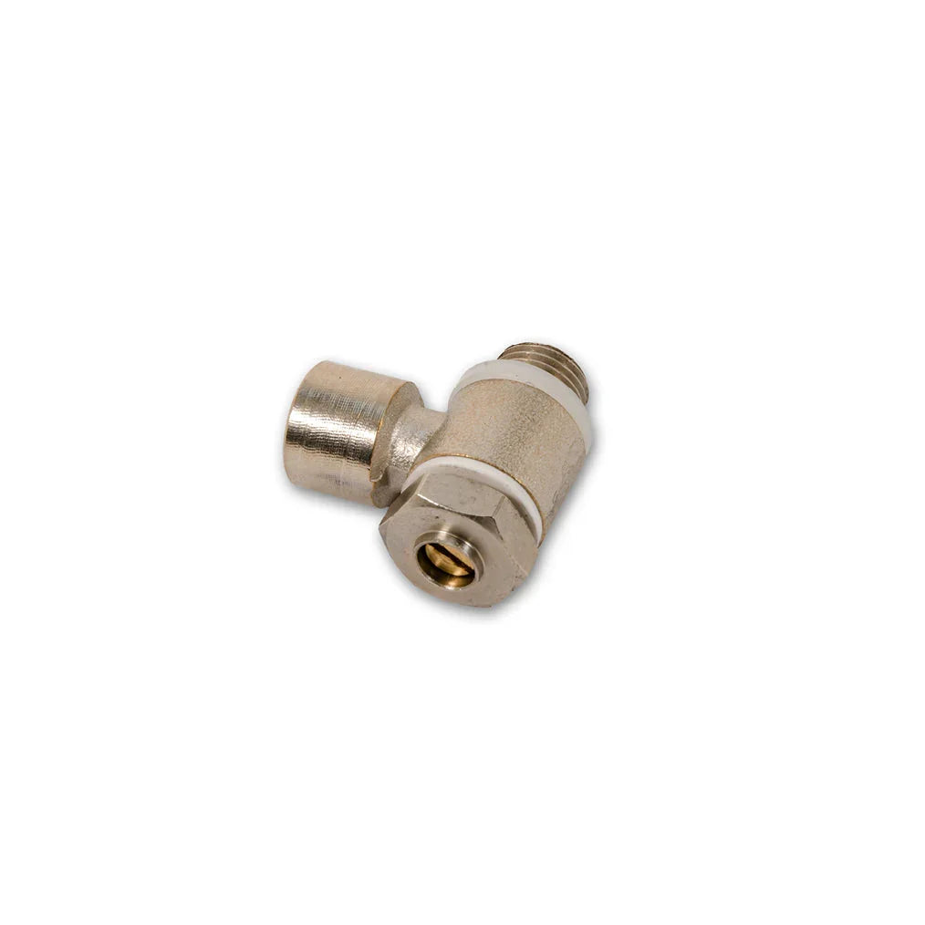 Régulateur de débit 90° - 1/8" G Femelle | 1/8" G Male