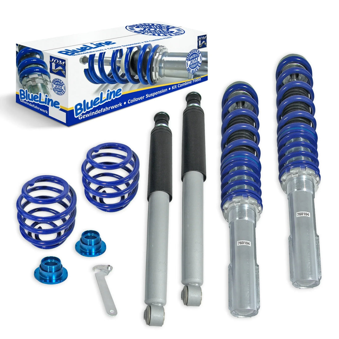 Kit Ammortizzatori Regolabili BlueLine – Opel Tigra (1994-2004) + TÜV – vista 2