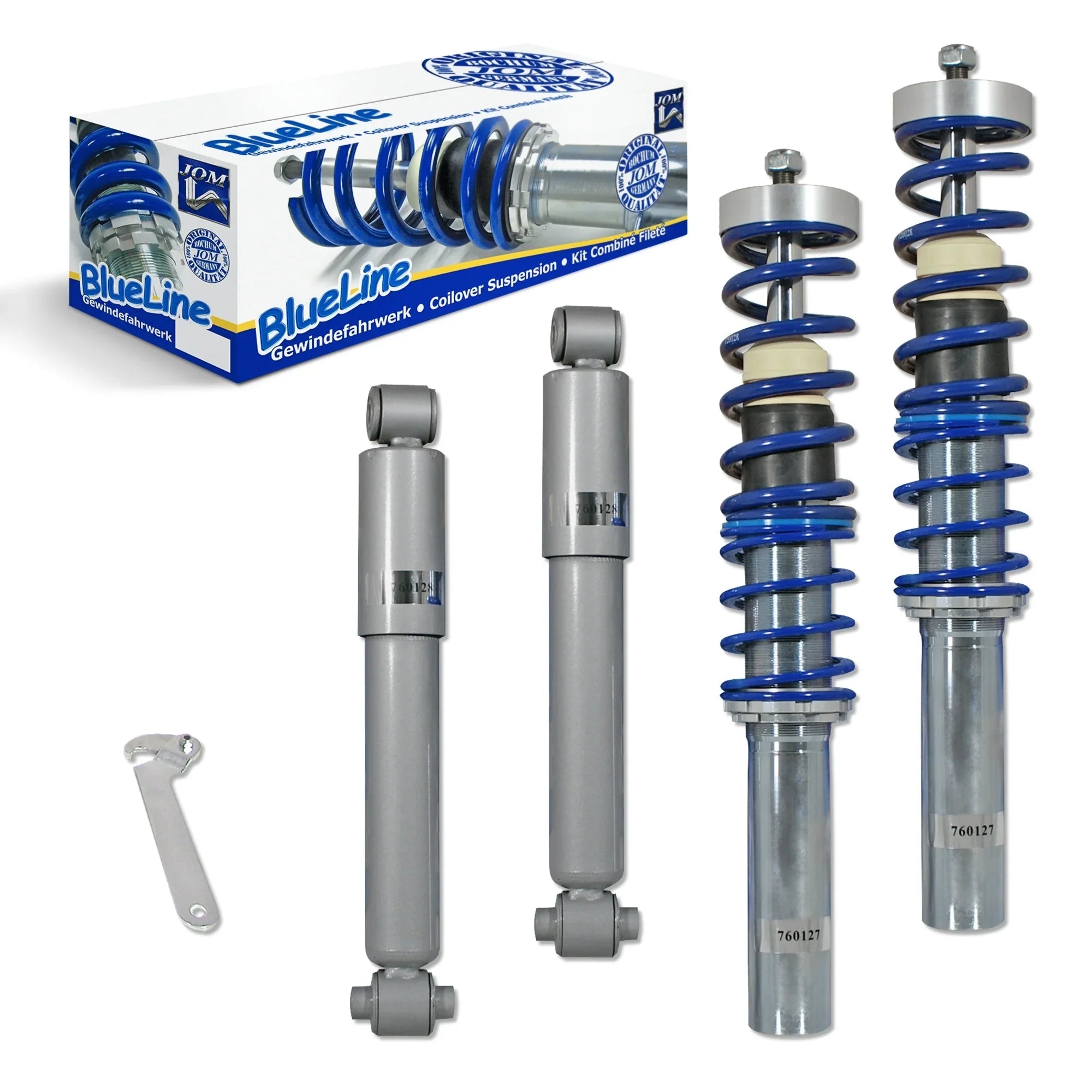 BlueLine Threaded Coilover Kit – Peugeot 206 (1998-2012) + TÜV