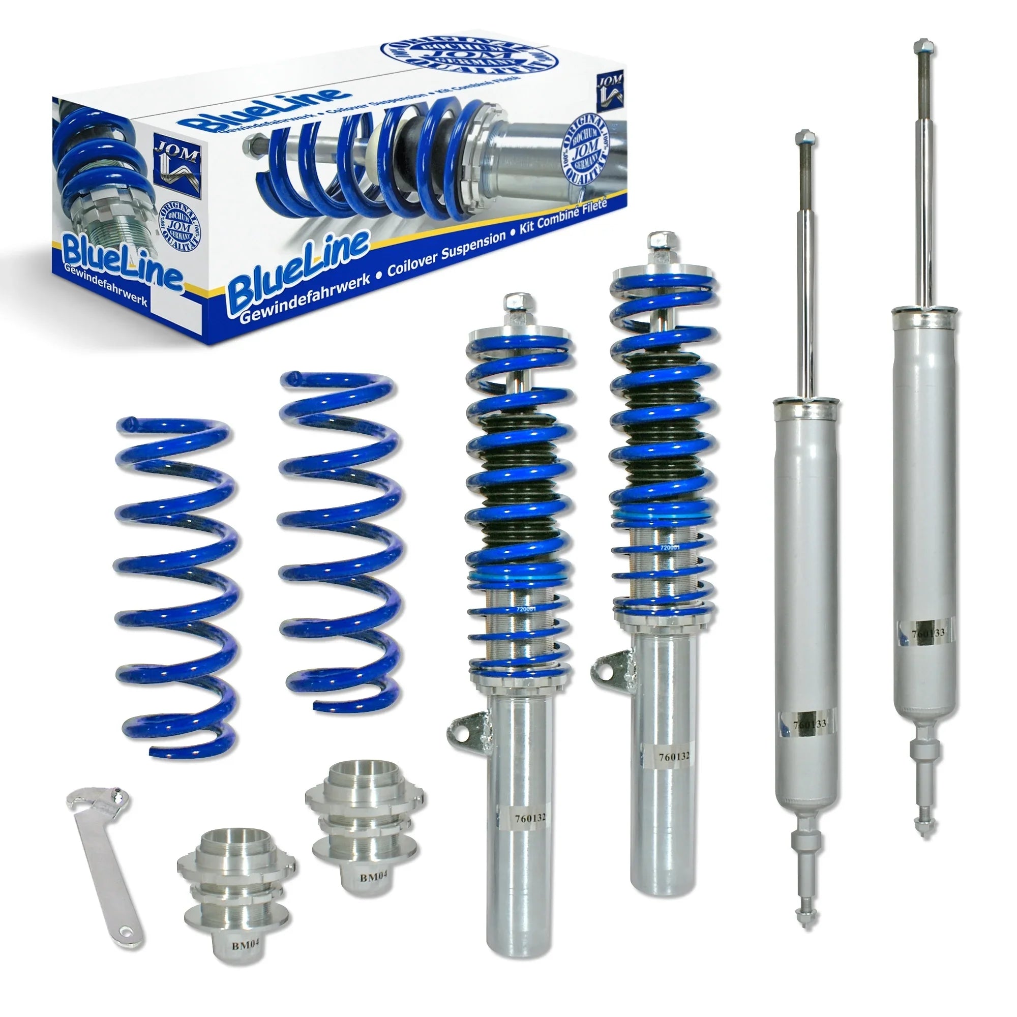 BlueLine gängad kombinationssats – BMW Serie 3 E90, E91, E92, E93 (2005-2013) + TÜV