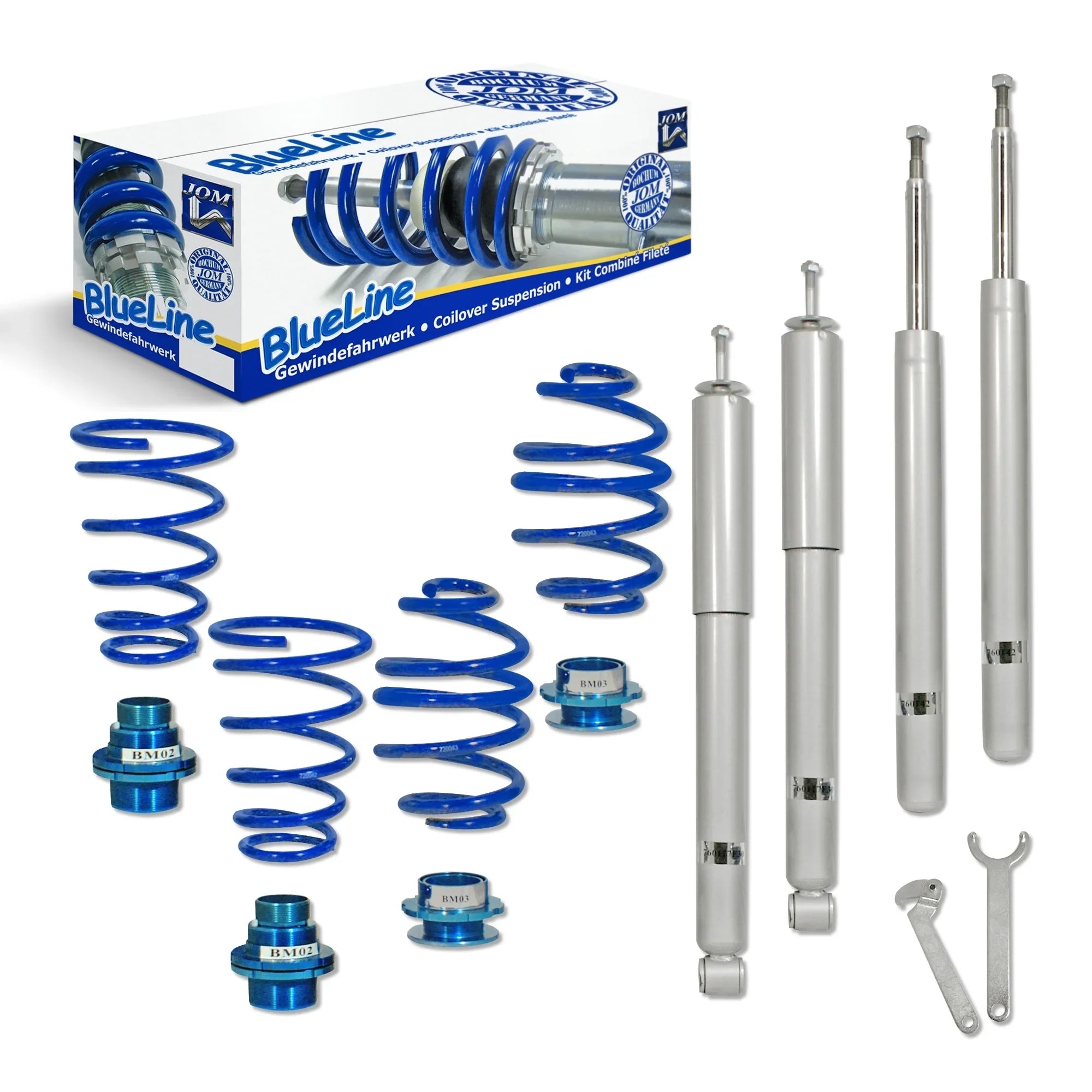 BlueLine Gewindefahrwerkset – BMW Serie 3 E30 (1982-1991) + TÜV