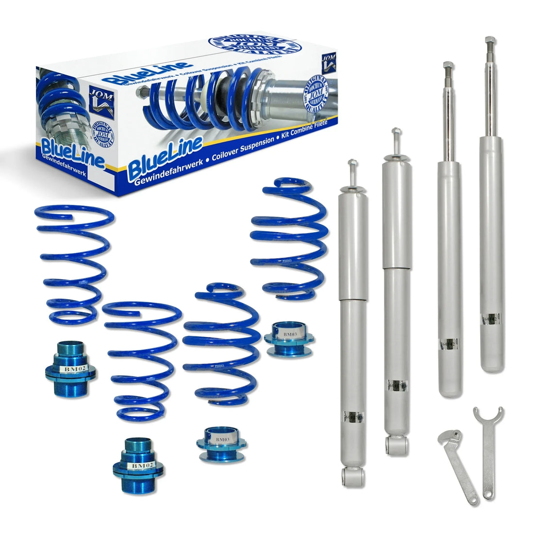 BlueLine Coilover Kit – BMW 3 Series E30 Cabriolet (1982-1991) + TÜV
