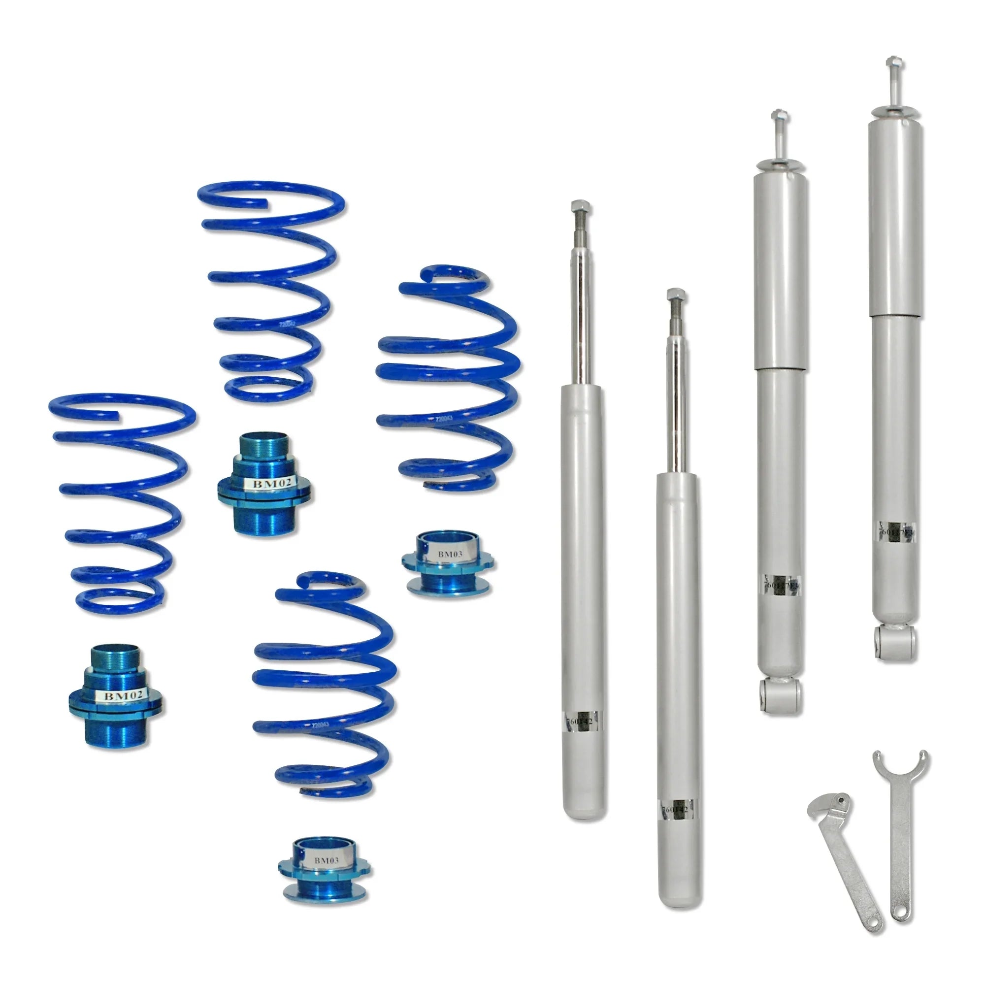 BlueLine Gewindefahrwerkset – BMW Serie 3 E30 (1982-1991) + TÜV