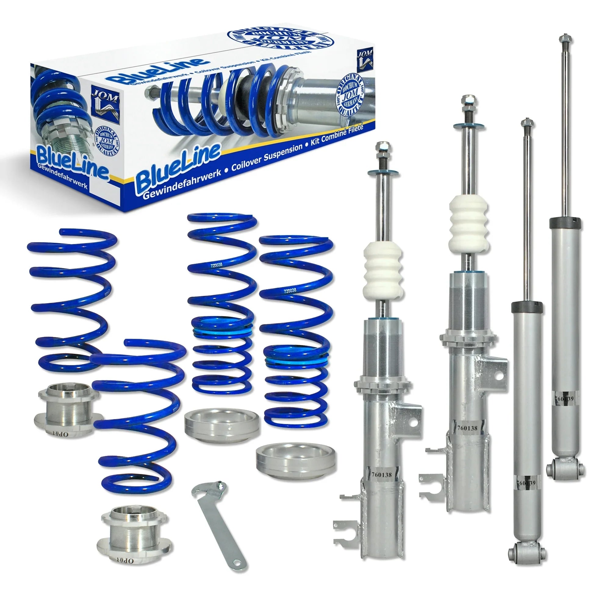 Zestaw gwintowany BlueLine – Fiat Punto & Grande Punto (2005-2018) + TÜV