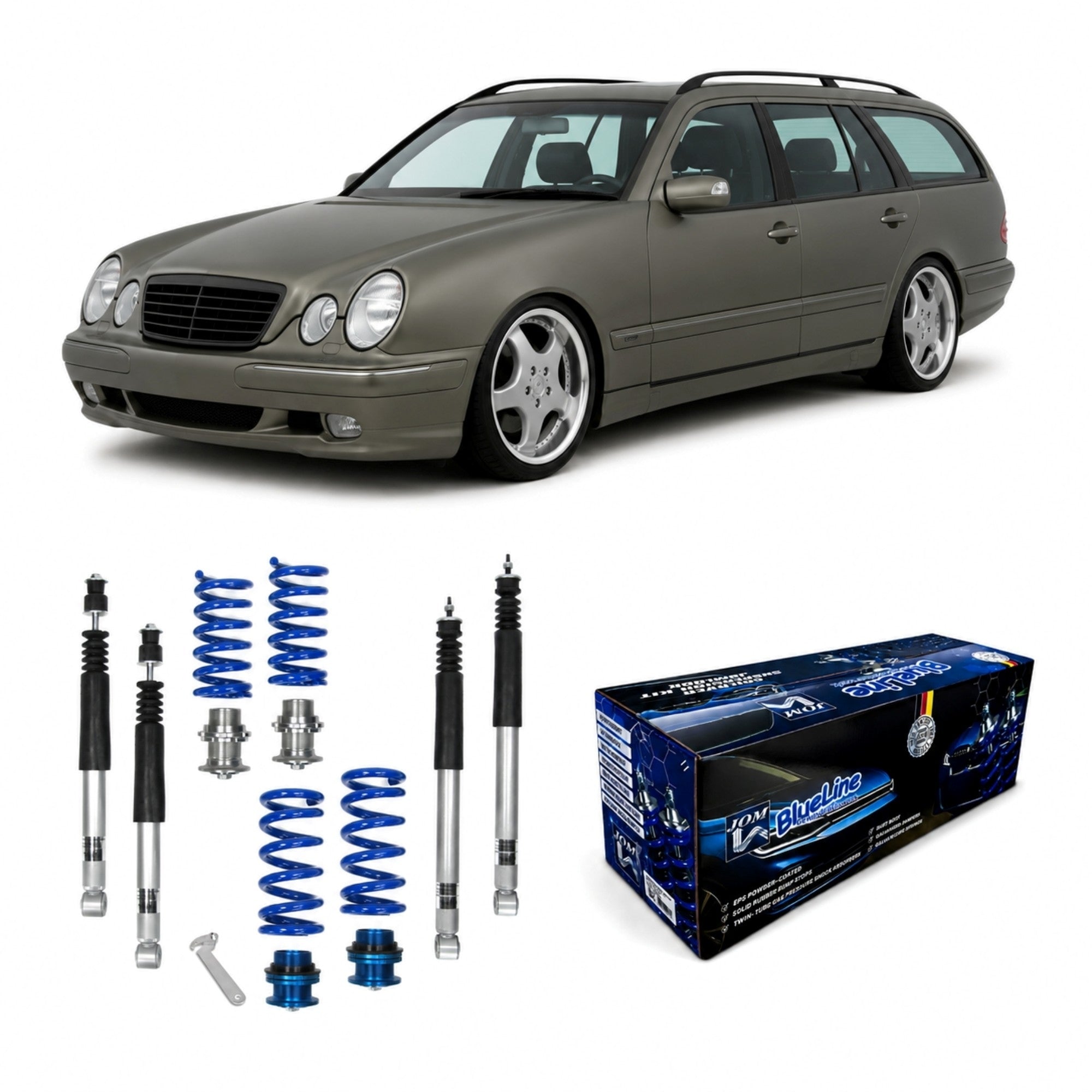 BlueLine Gewindefahrwerk-Kit – Mercedes-Benz C-Klasse (1993-2001) + TÜV