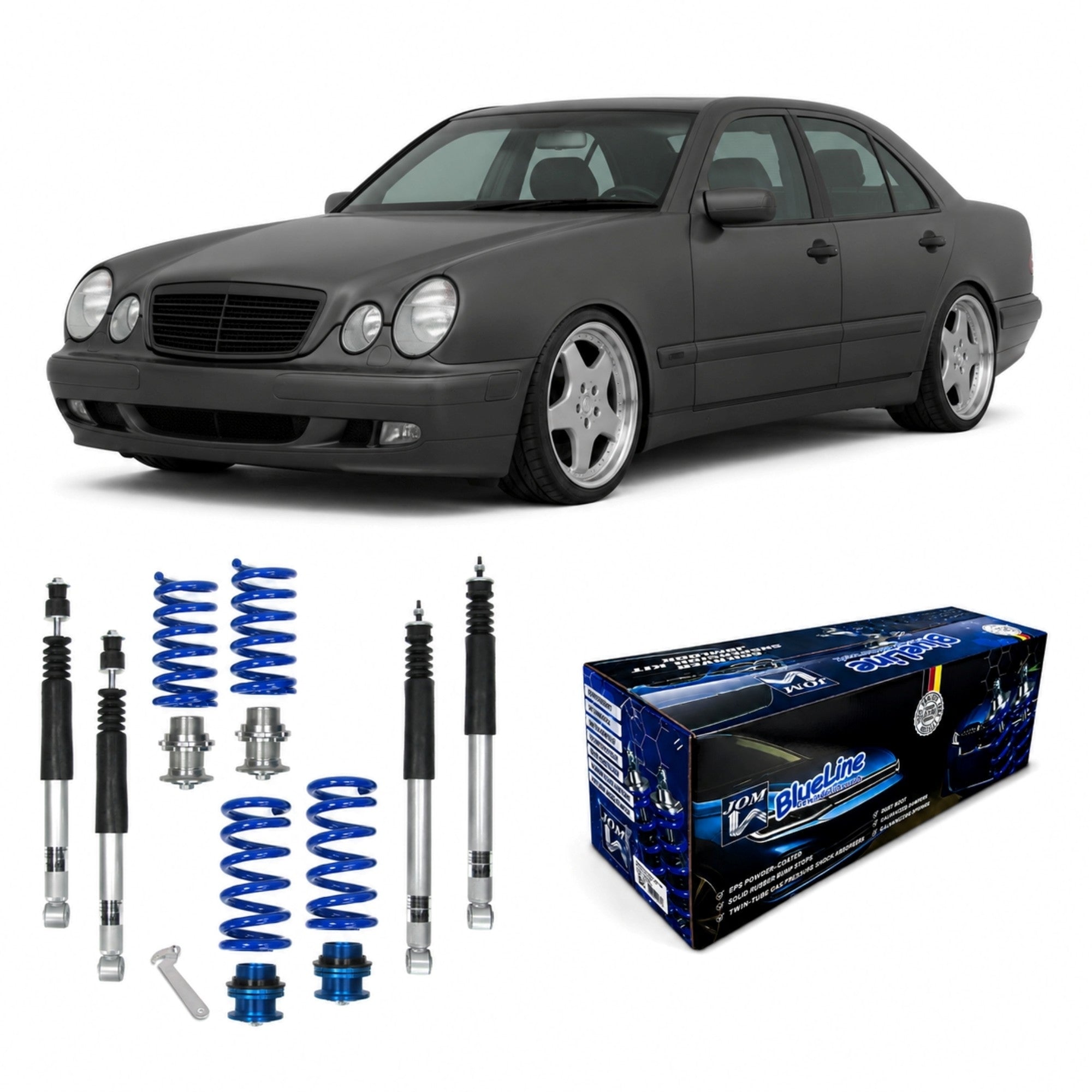 BlueLine Gewindefahrwerk-Kit – Mercedes-Benz C-Klasse (1993-2001) + TÜV