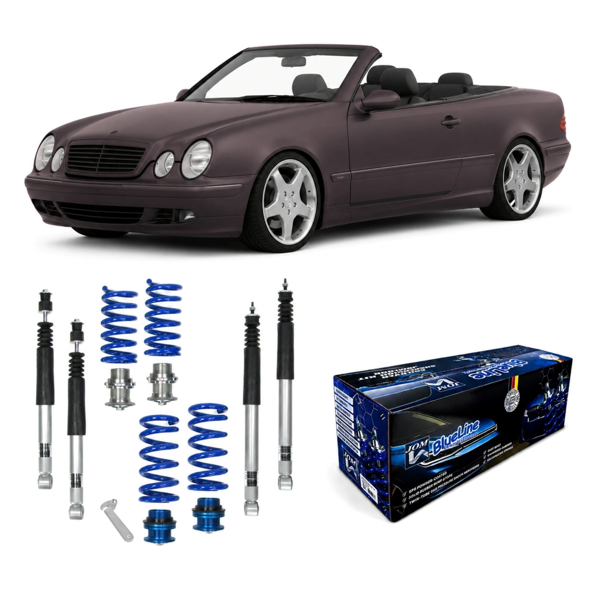 BlueLine Gewindefahrwerk-Kit – Mercedes-Benz C-Klasse (1993-2001) + TÜV