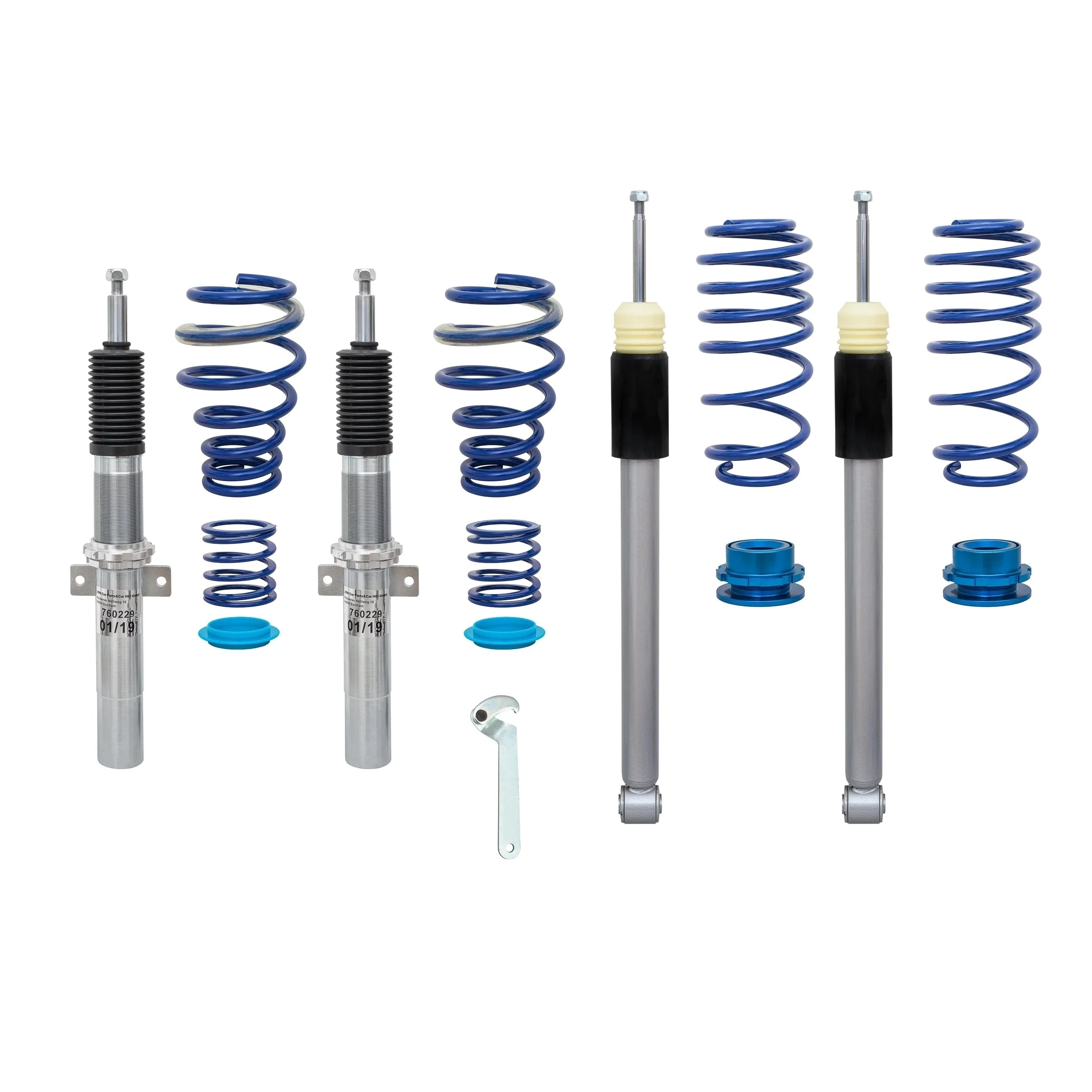 BlueLine Coilover Kit – Audi A1 GB (2018+) + TÜV