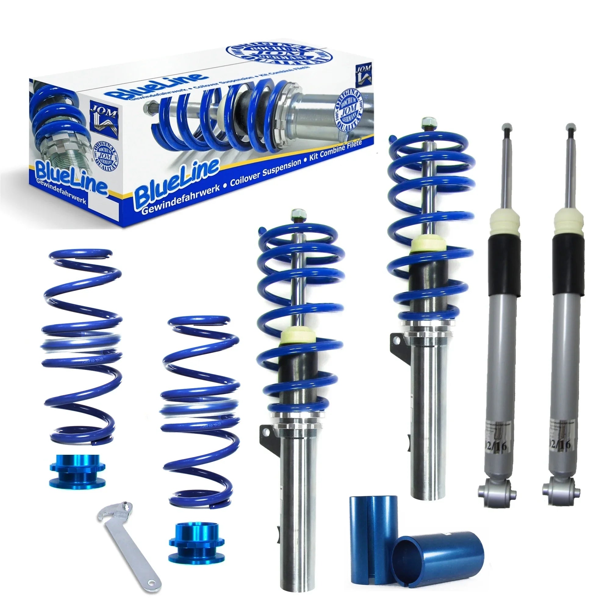 BlueLine Coilover Kit – Audi A3 8Y (2020+) Rear Multi-Link + TÜV