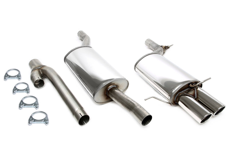 Ligne d'échappement inox 2 × 80 mm pour Audi A4 Quattro 2.4-2.8/2.5TDI berline, -Avant, Typ B5 — TA Technix